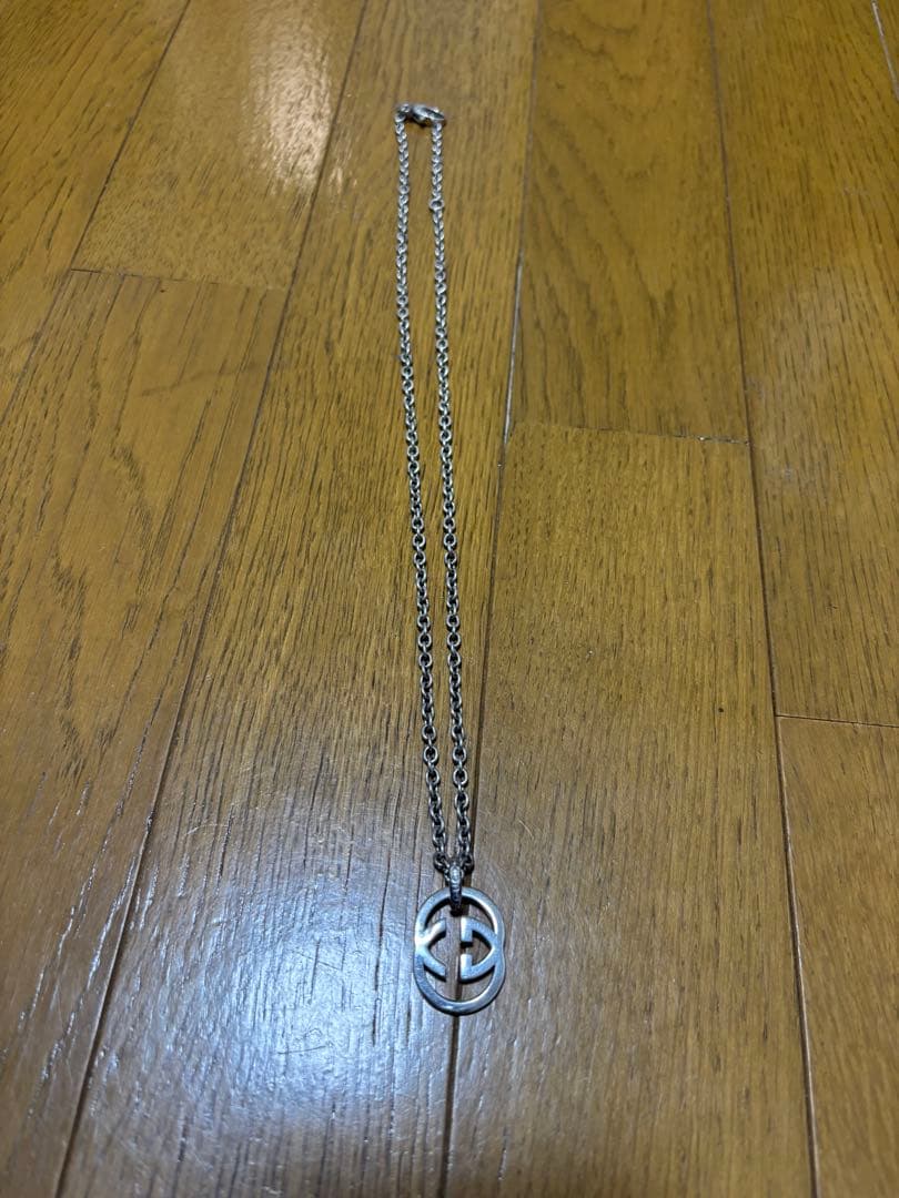 GUCCI シルバー ダブルGロゴ ネックレス 約60cm - メルカリ