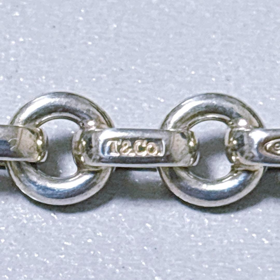 【美品】22.5cm ティファニー ドーナツチェーン ブレスレット SV925