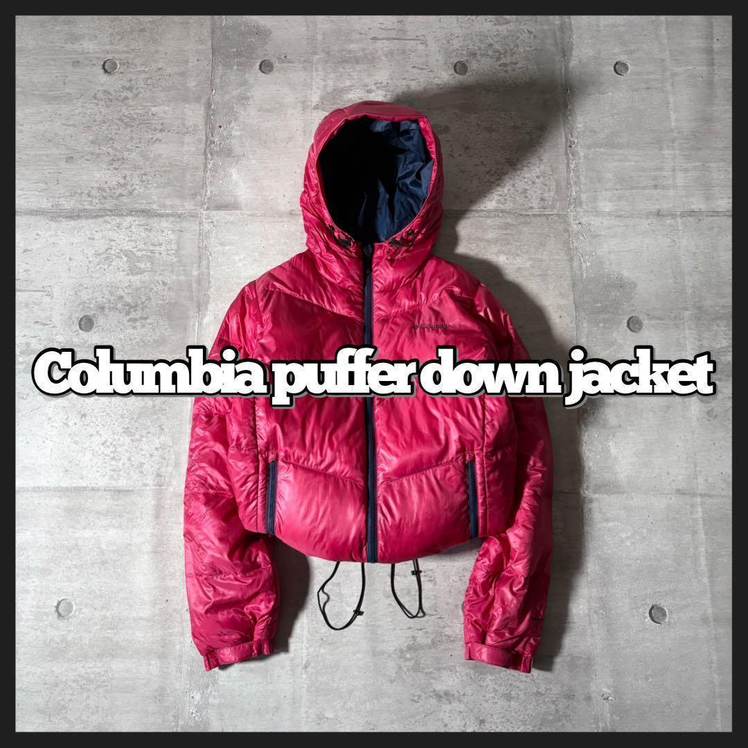 ジャケット・アウター Columbia hooded puffer down jacket y2k