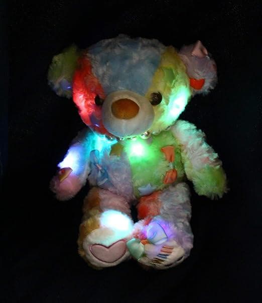 イルミ KAWAII ベア パステル光るカラフルぬいぐるみ　　　　29cm