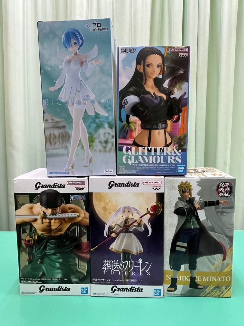 新品未開封　フィギュア　レム　ロビン　ゾロ　ミナト　葬送のフリーレン