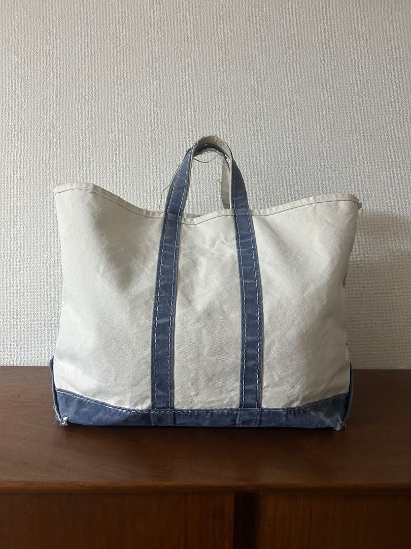 80s L.L.Bean BOTE&TOTE ギザタグ NAVY/LARGE