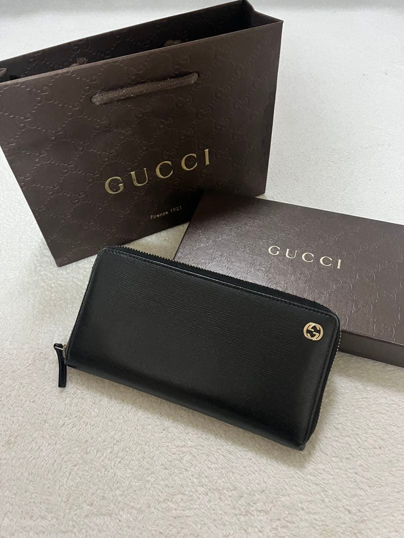 GUCCI メンズ　長財布 GUCCI（グッチ） 財布 メンズ 長財布 ラウンドファスナー長財布 新品