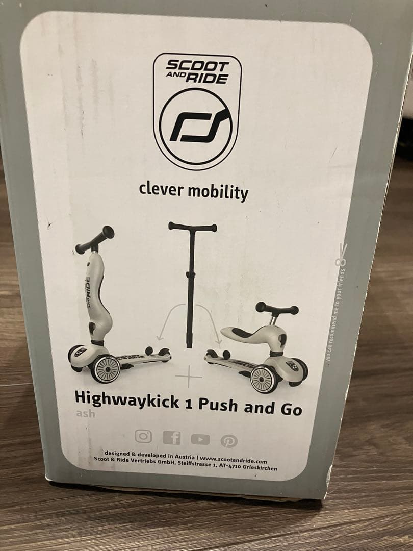 スクートアンドライド　ハイウェイキック　プッシュアンドゴー スクート&ライド ハイウェイキック1 プッシュ＆ゴー【最短翌日発送