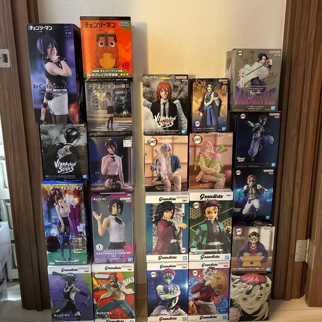 最新プライズ　チェンソーマン　鬼滅の刃　18点　レゼ　ぬーどるストッパー