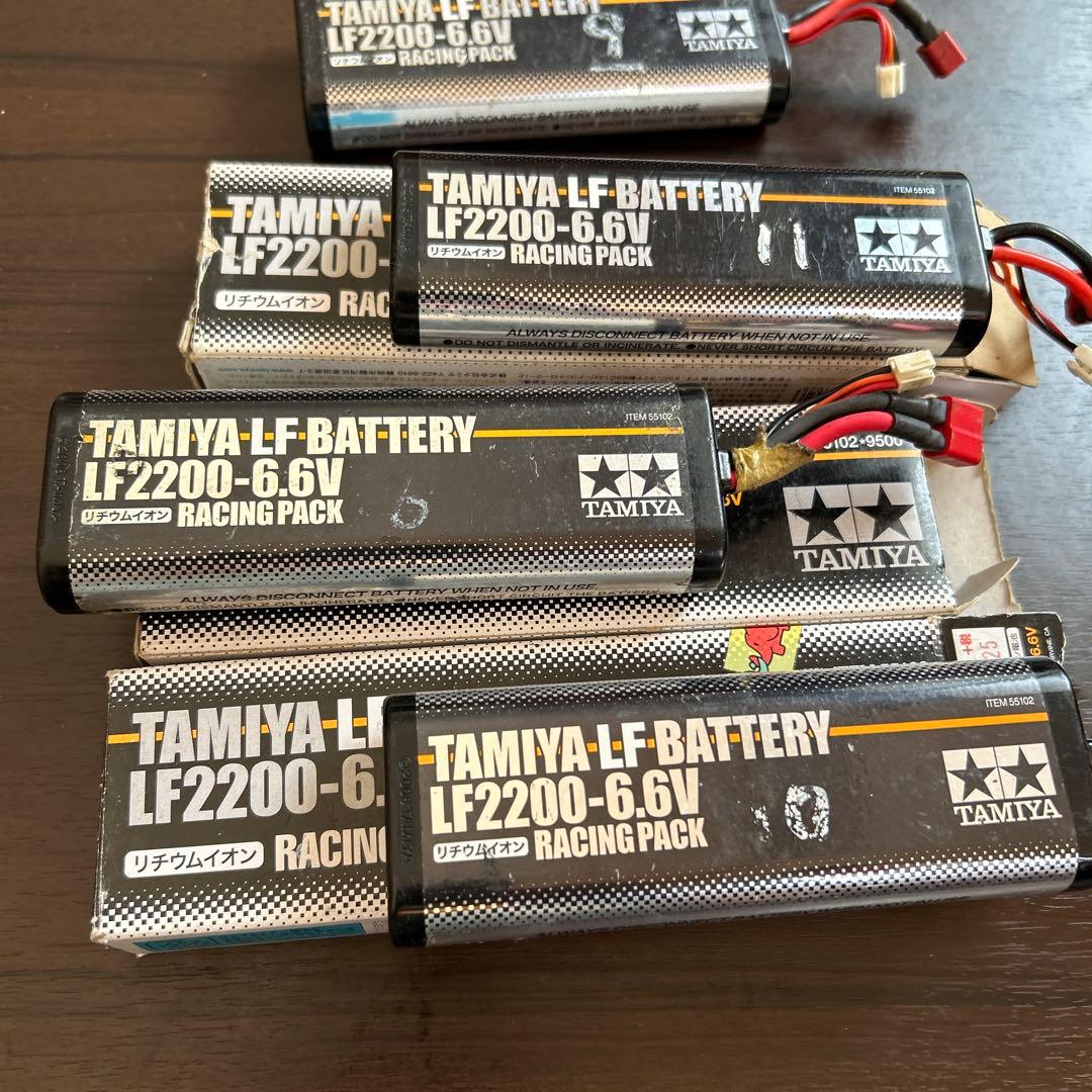 【ジャンク品 】TAMIYA LF2200-6.6V バッテリー 4個 タミヤ LFバッテリー LF2200-6.6V レーシングパック【55102】 | タミヤ