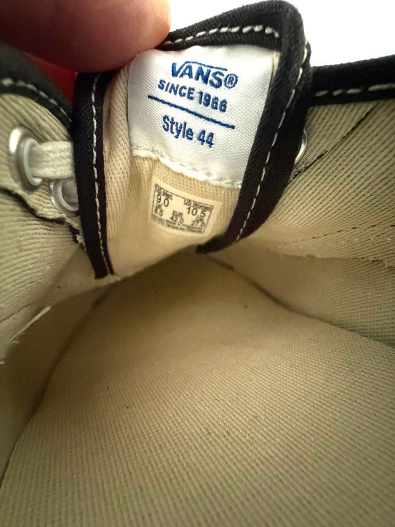 【廃盤】VANS Authentic アナハイム 27.0cm 黒　即発送