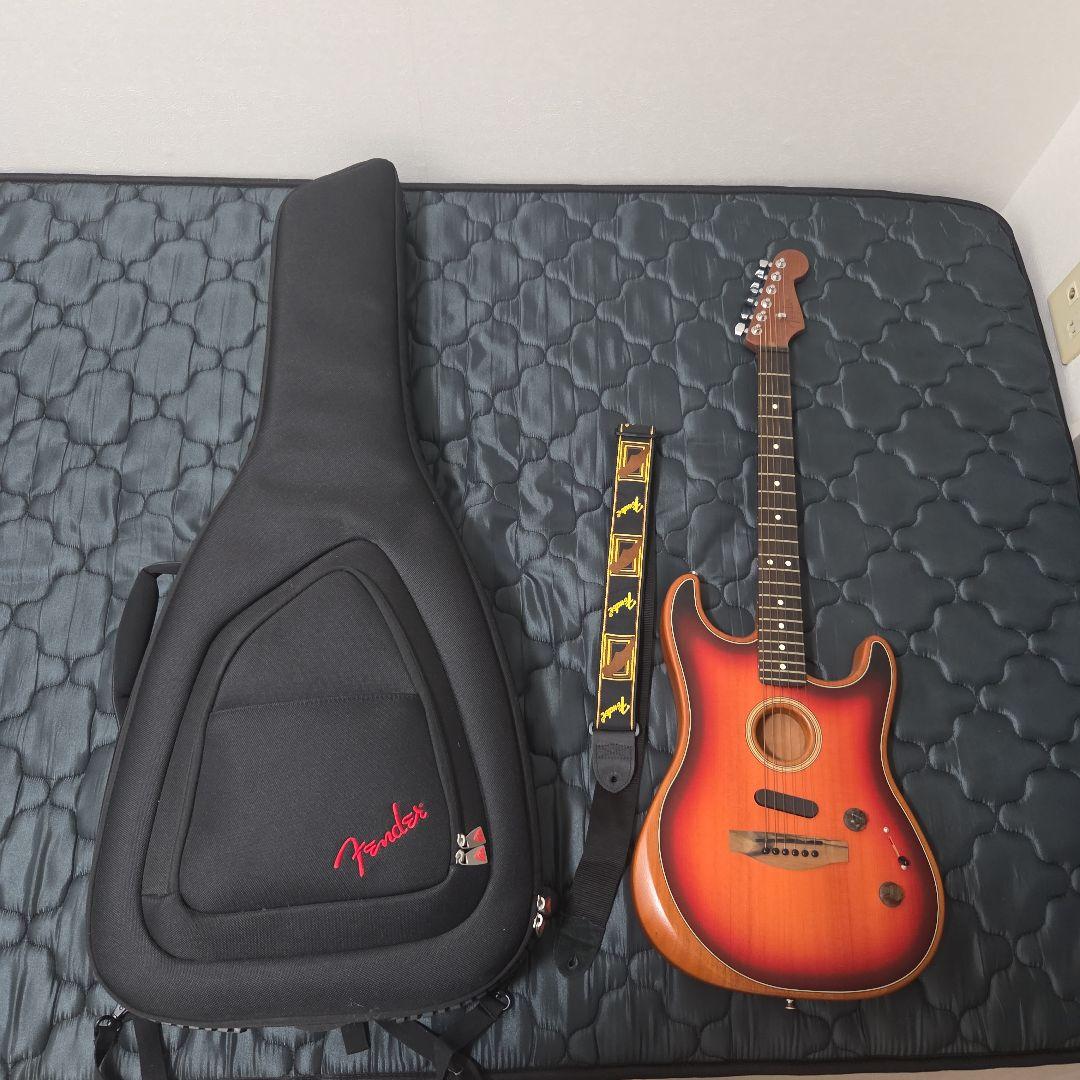 ギター FenderAmericanAcoustasonic Stratocaster Amazon.co.jp: Fender フェンダー アコースタソニック American