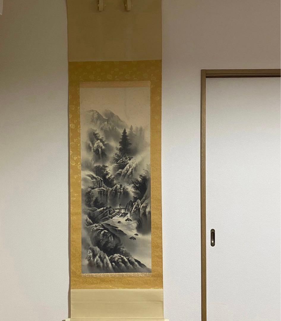 まとめ売り】掛け軸 松上鶴 小墨山水 松鶴 - メルカリ