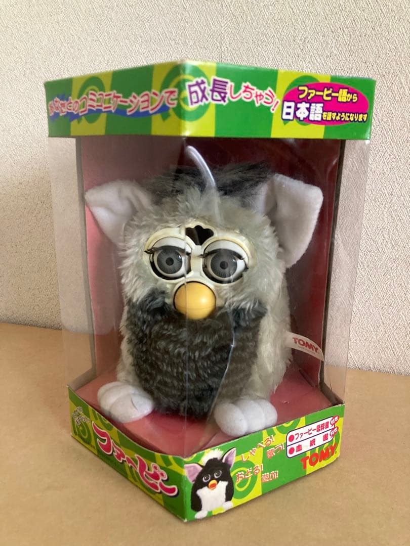 希少】 TOMY 初代 ファービー Furby日本語版 グレー タカラトミー