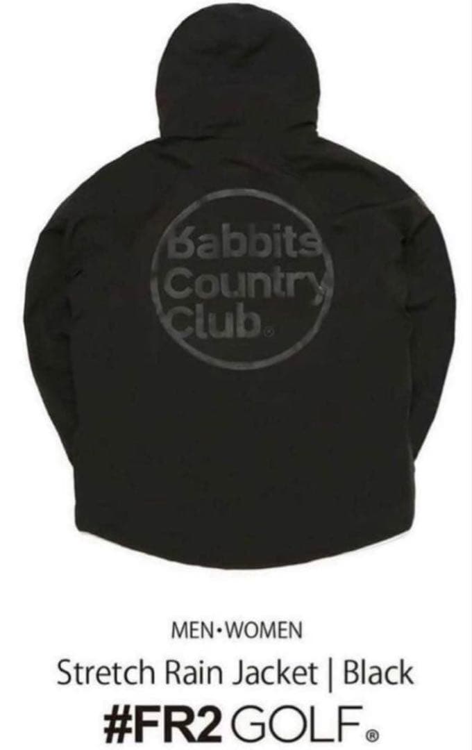 FR2GOLF ストレッチレインジャケット ブラック　XXL
