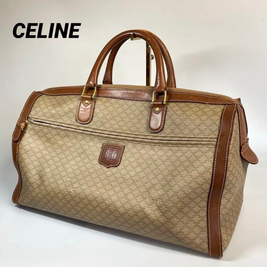 CELINE セリーヌ ボストンバッグ トリオンフ柄 PVC ユニセックス