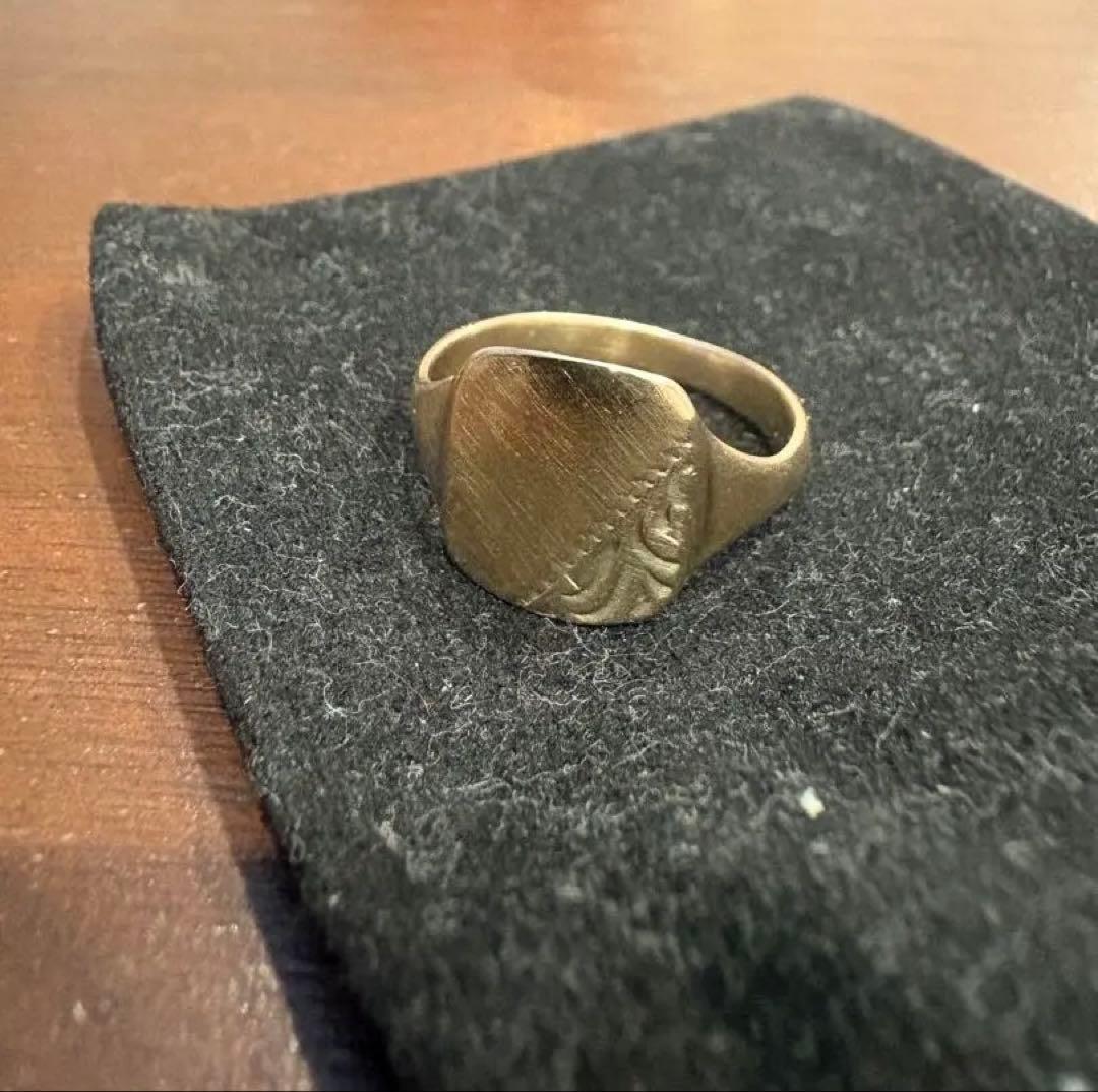 10K金シグネットリング19号