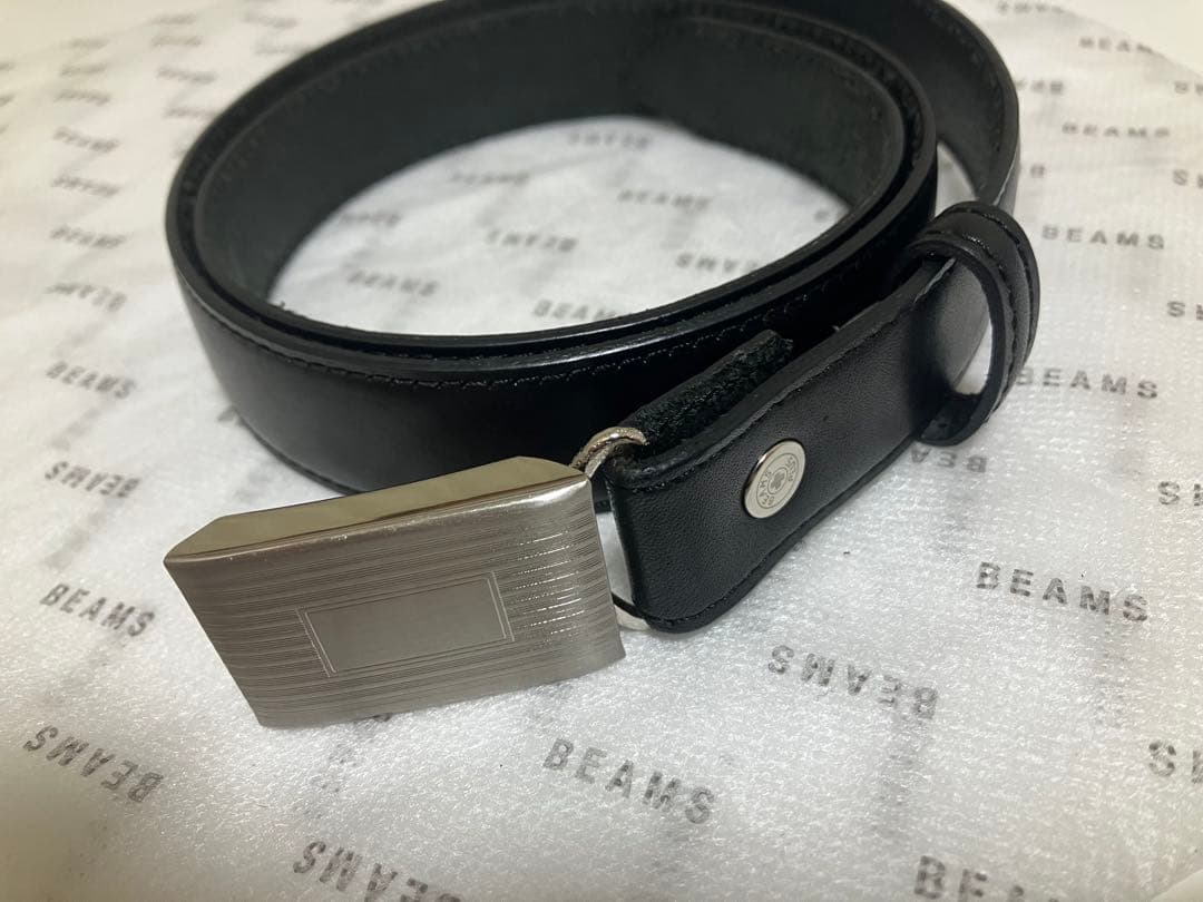 BEAMS + Plate Belt Dress Calf Mサイズ