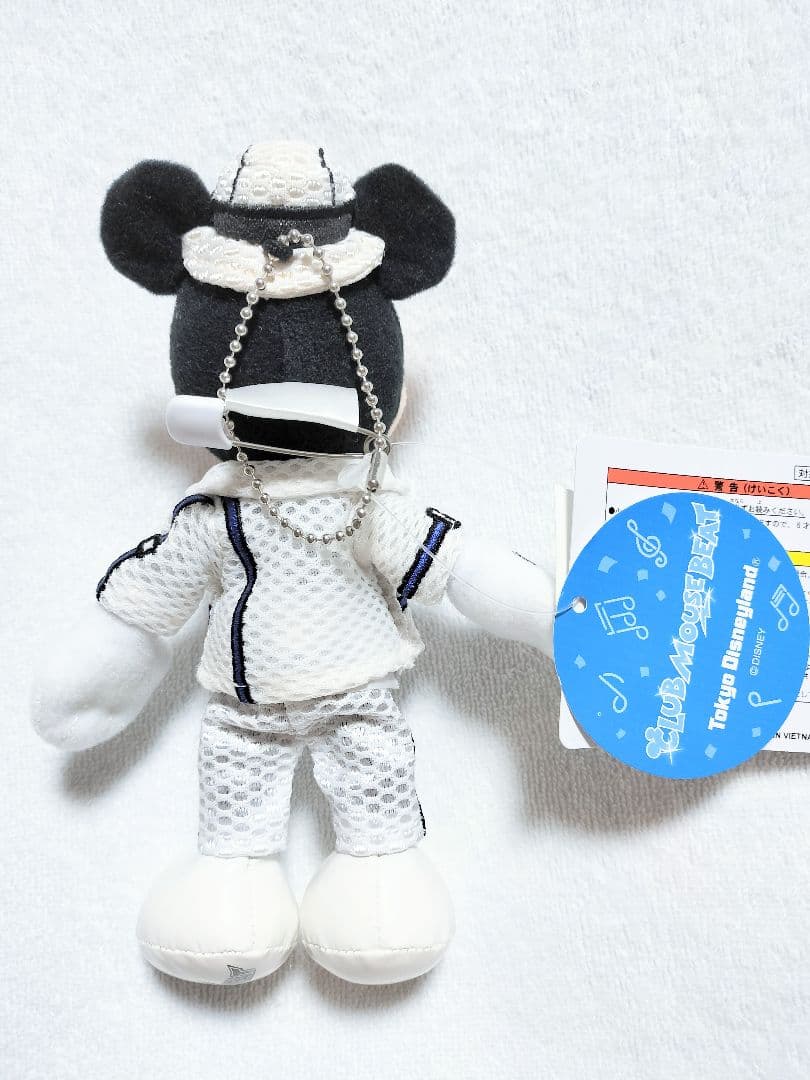 クラブマウスビート ミッキー ぬいぐるみバッジ 白ジャケット