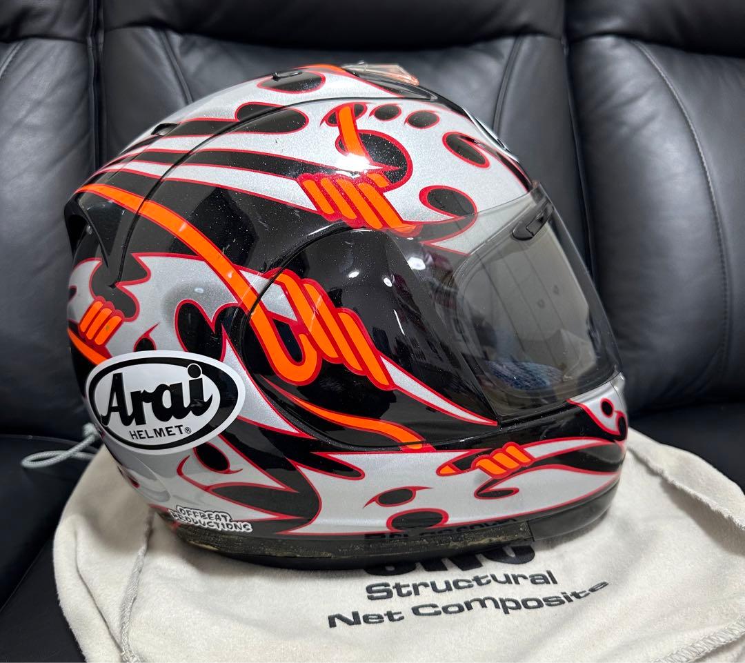 Arai RX-7 RR4 ヘルメット Mサイズ（内装Lフィット・中古）
