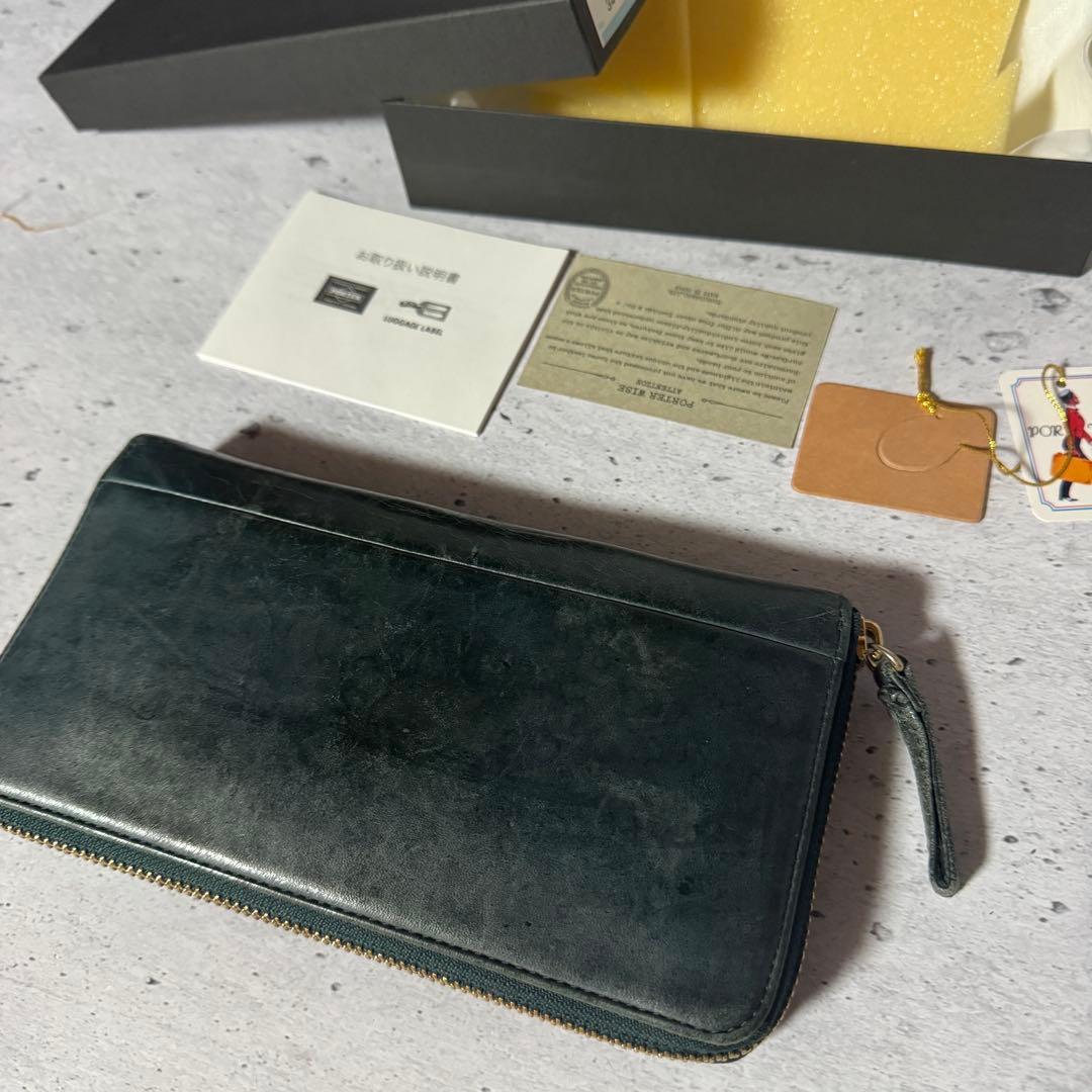 ポーターワイズ長財布 フォレストグリーン馬革PORTER吉田カバン - メルカリ