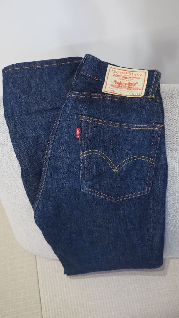 【美品】LVC701 ダークインディゴ W26 L34 楽天市場】levi's vintage 701の通販