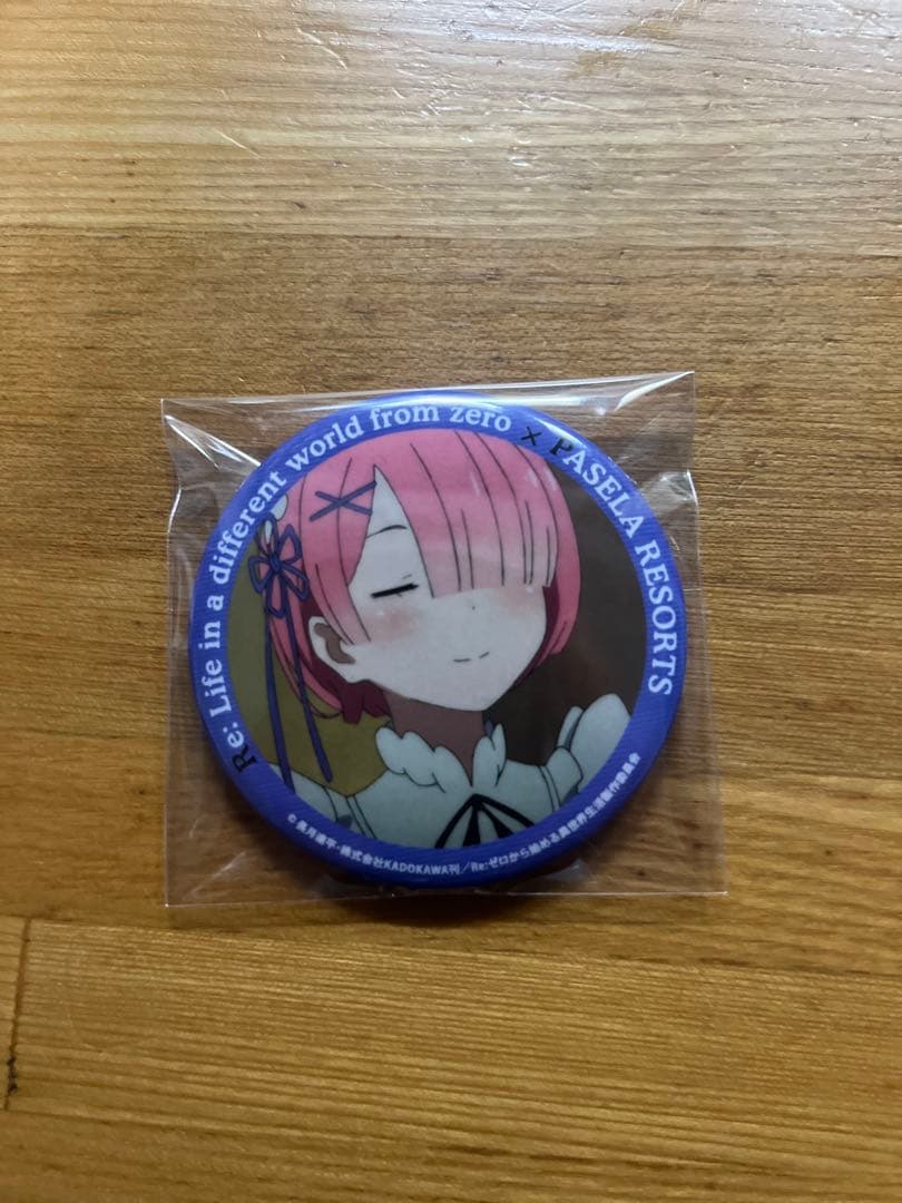 Re:ゼロから始める異世界生活 × パセラ 缶バッジ ラム Re：ゼロから始める異世界生活 グリッター缶バッジ／ラム: キャラ