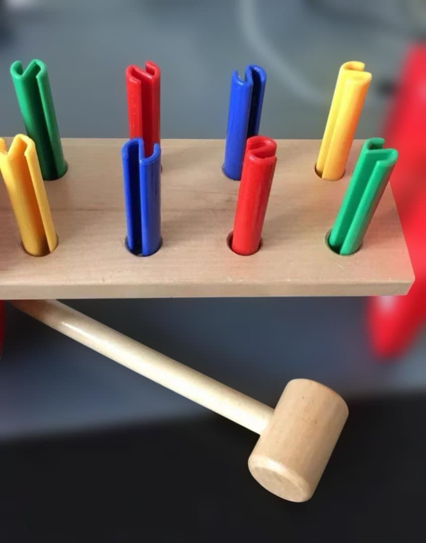 カラフル木製ハンマートイ