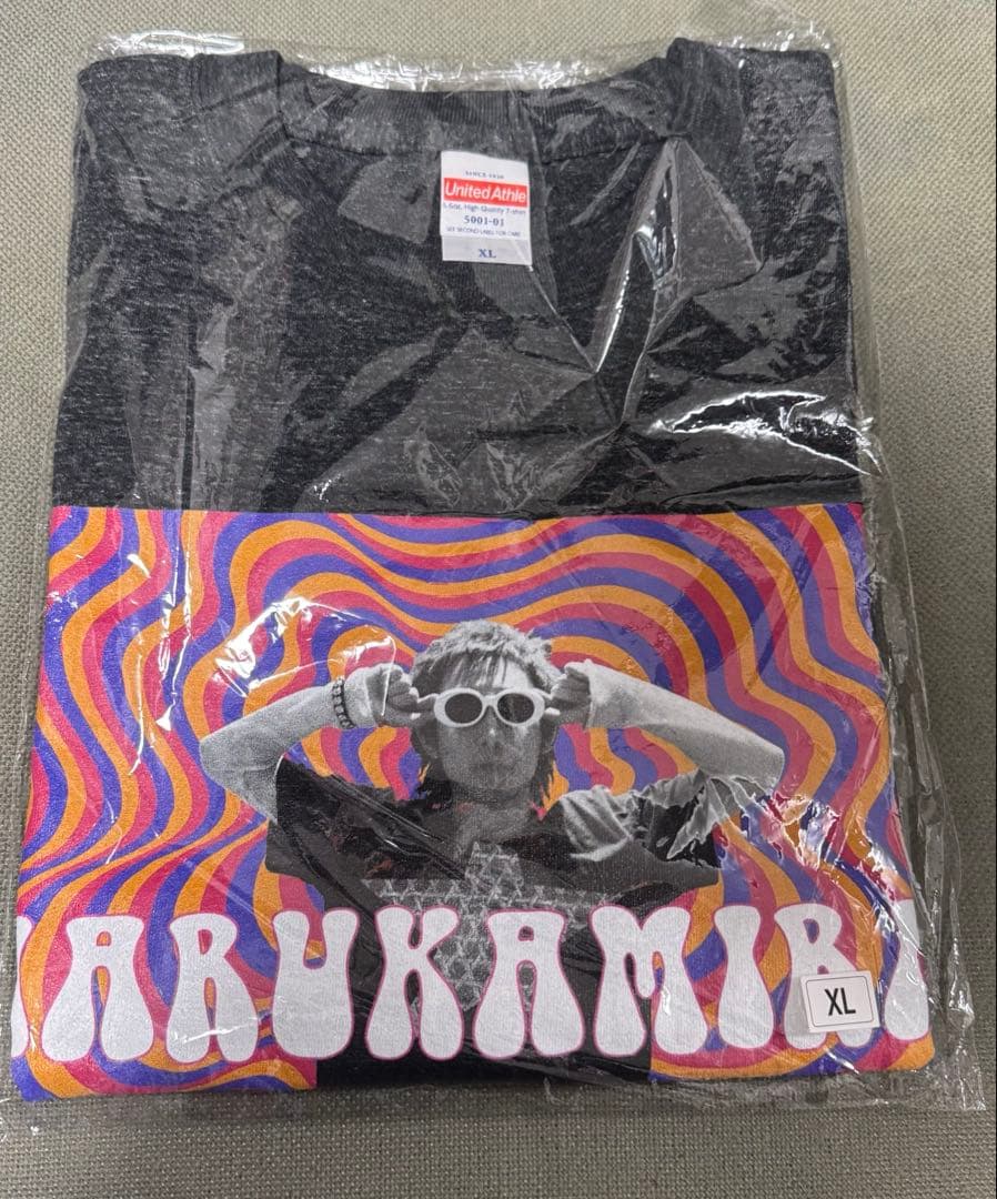 XL ハルカミライ　橋本学　マナブtシャツ　ブラック　マルチカラー