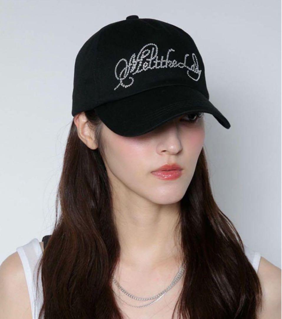 帽子 melt the lady logo cap black