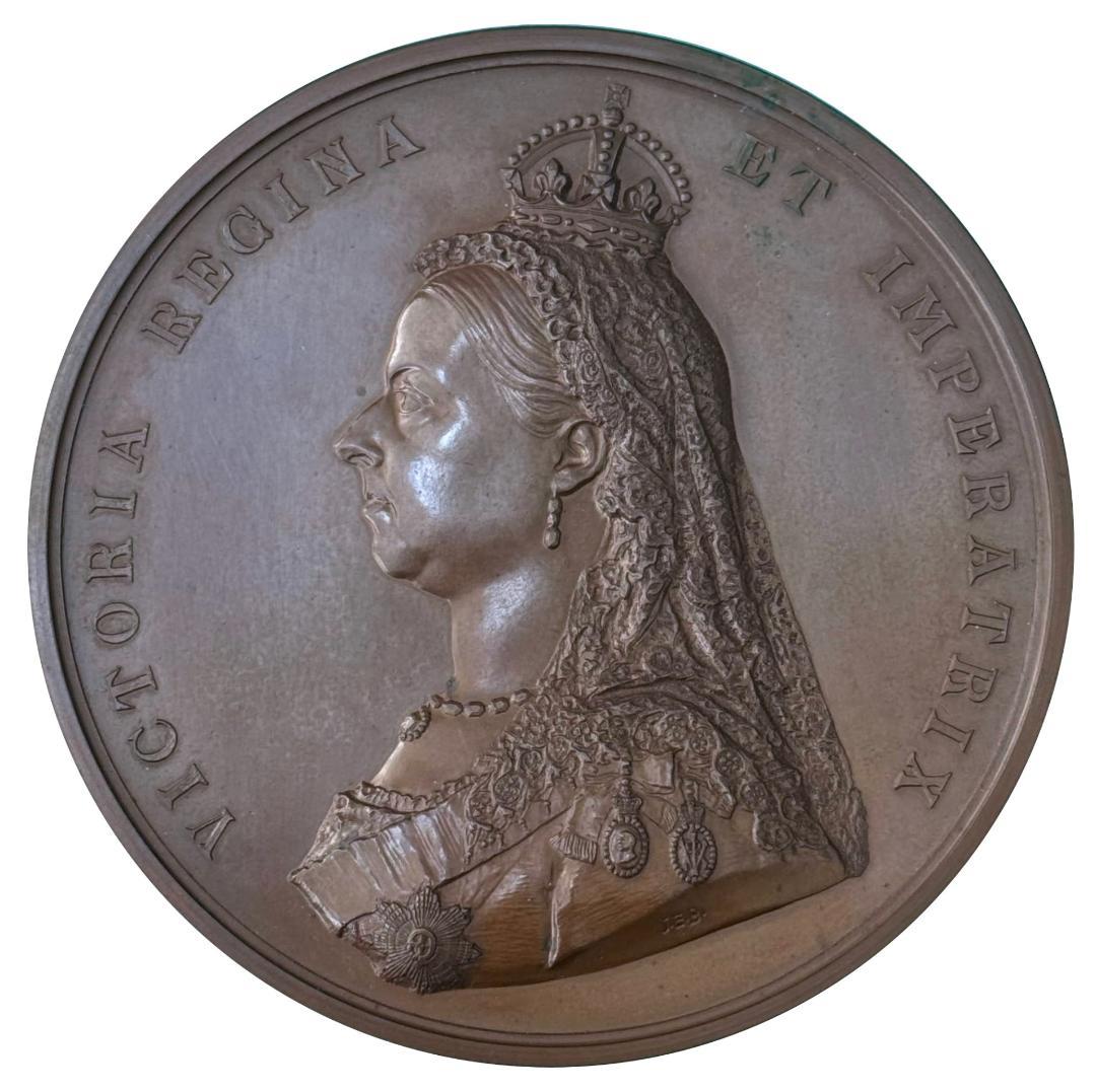 専用手配品　1887ヴィクトリア ゴールデン ジュビリー 大型 ブロンズ メダル