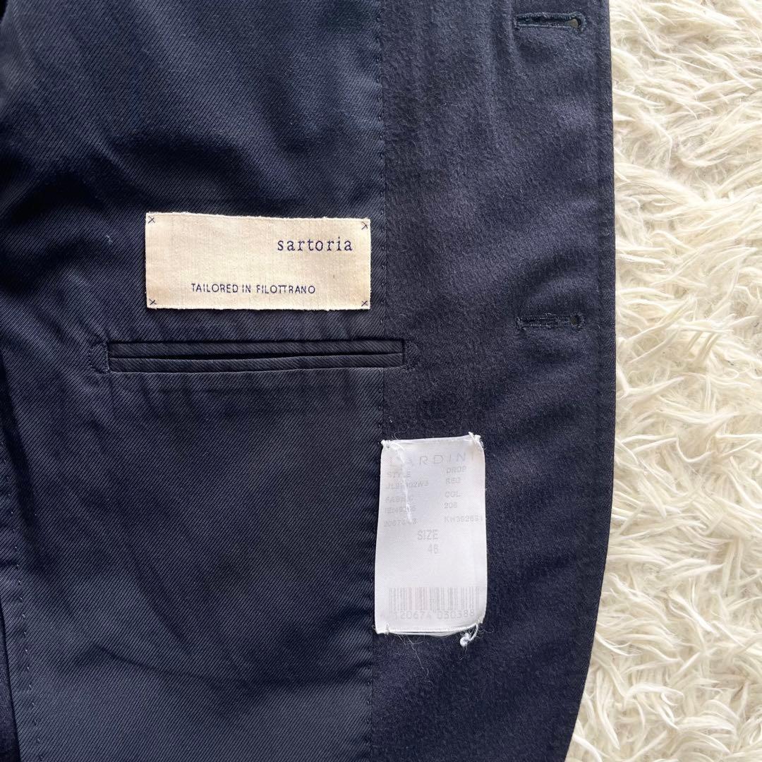 <美品> LARDINI サルトリア カシミヤ100% ネイビー ジャケット46 美品> LARDINI サルトリア カシミヤ100% ネイビー ジャケット46 - メルカリ