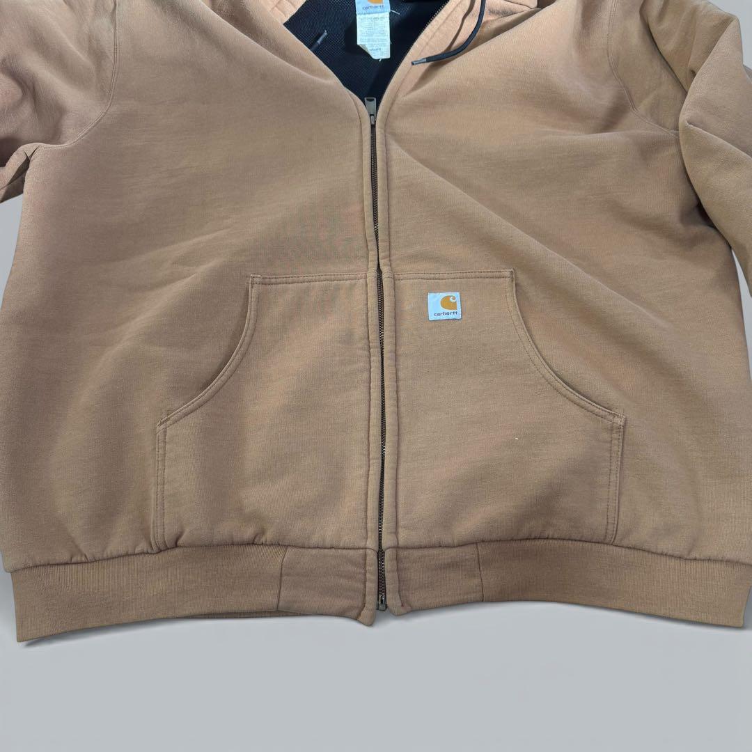 US企画】カーハート裏サーマル ジップアップパーカー 2XL メキシコ製