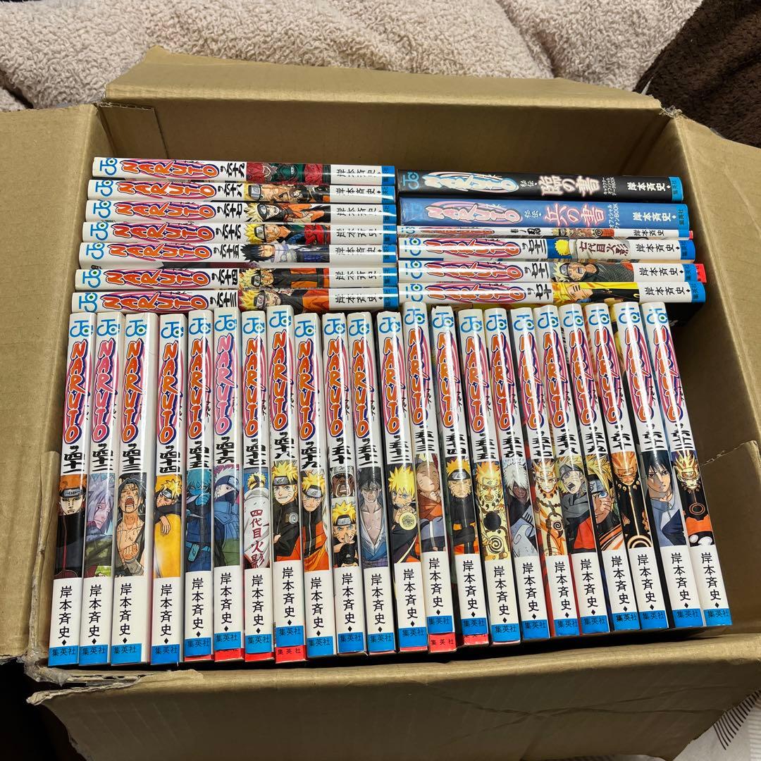 NARUTO ナルト 全72巻 完結セット＋関連本3冊（計75冊） ナルト 全巻 セット 全72巻 naruto 外伝 岸本 斉史 全巻セット 表紙