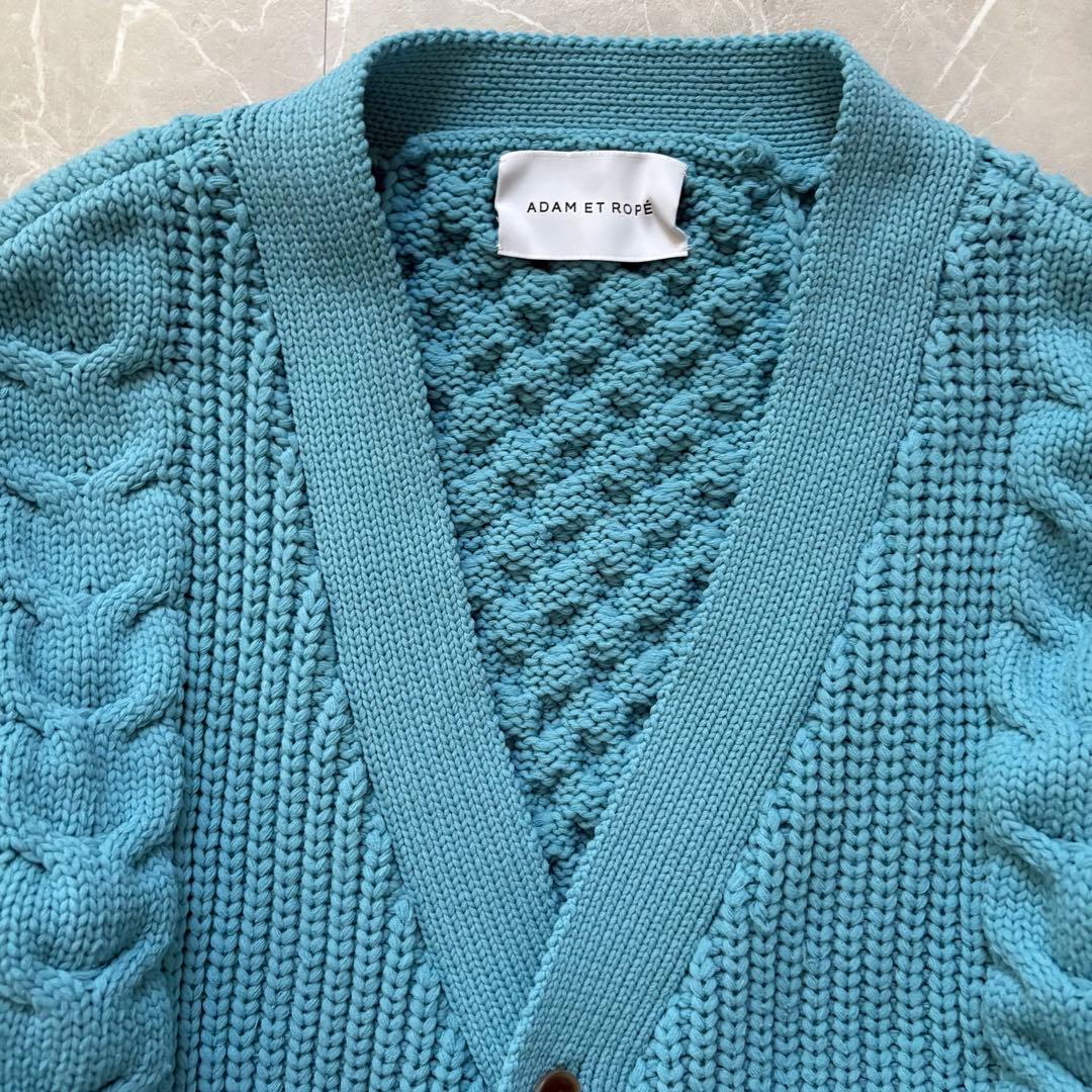 silent川口春奈さん着用 アダムエロペ ケーブルカーディガン - メルカリ