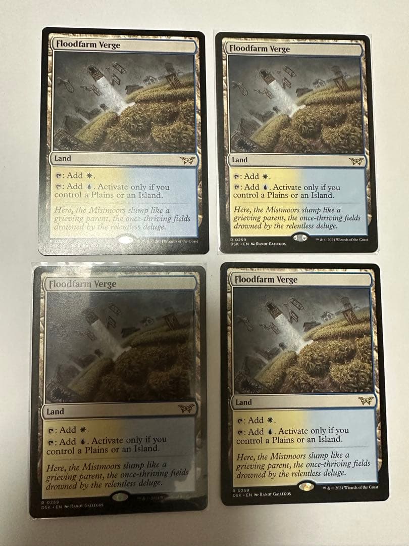 フラッドファームの境界 英語版 4枚セット