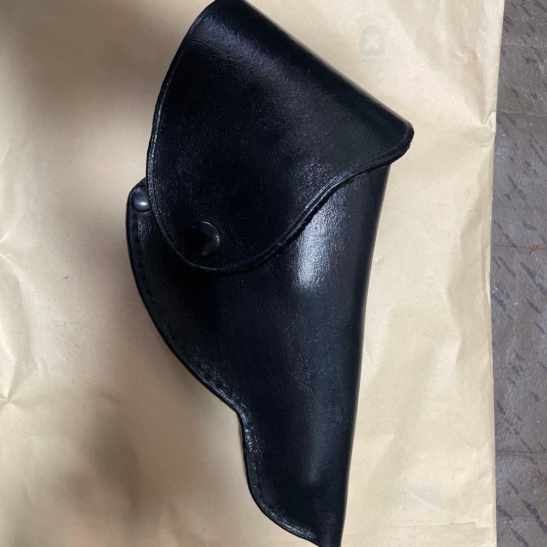 ニューナンブ用ブラックレザー ホルスター - メルカリ