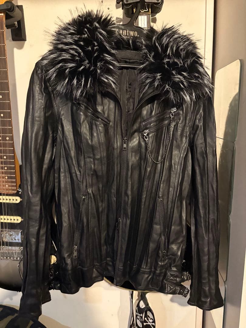 ジャケット・アウター 00's FUGA leather fur jacket