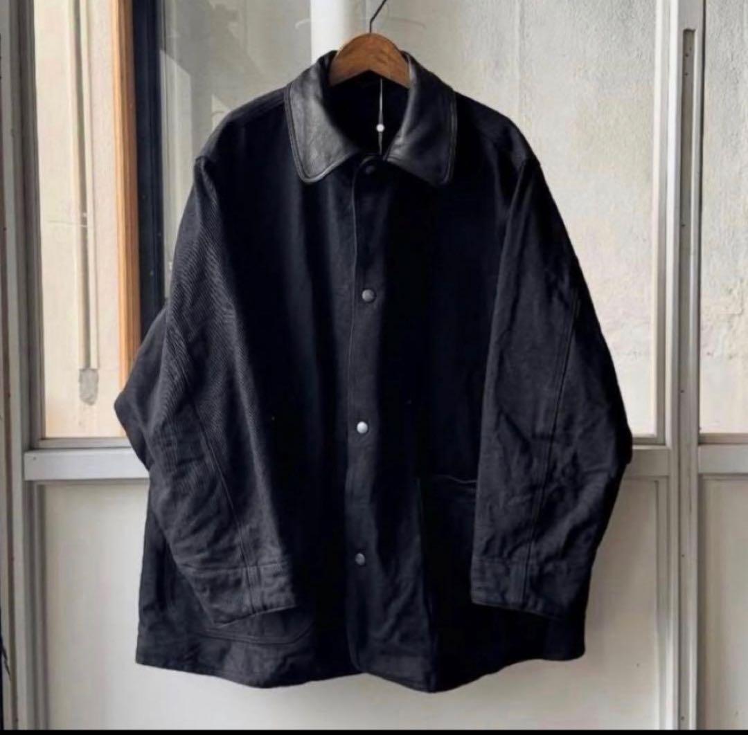 ま*さ様 本日限定出品 comoli コモリ デニムレザーワークジャケット サイ