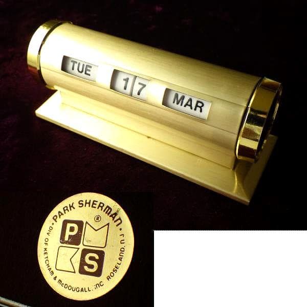 良品【1960年代頃】パークシャーマン 卓上 ヴィンテージ デスクカレンダー Park Sherman パークシャーマン 万年デスクカレンダー アメリカ製