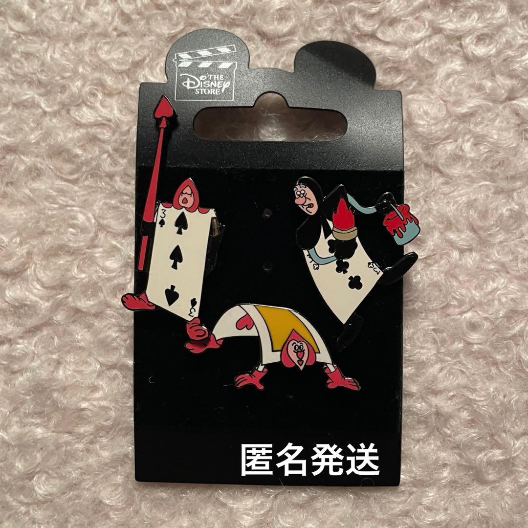 レア ディズニーストア購入 ふしぎの国のアリス トランプ兵 ピンバッジ