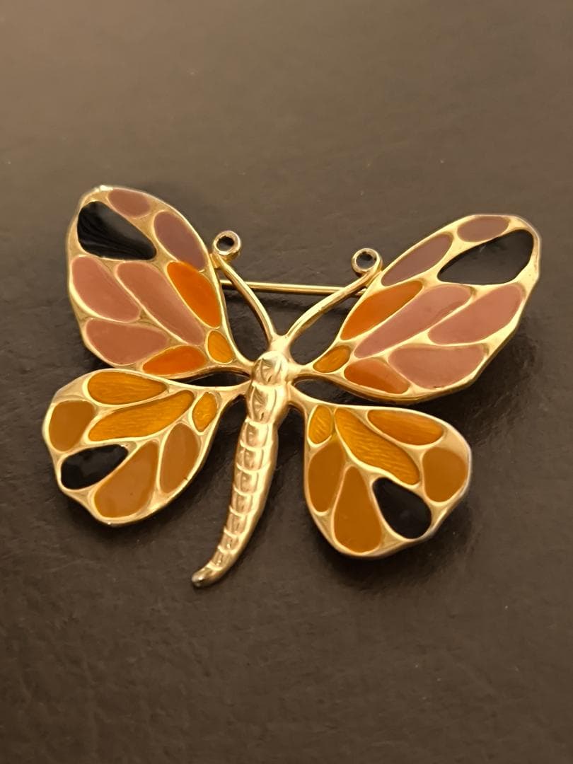 ヴィンテージ ディオール Dior バタフライモチーフ ブローチ