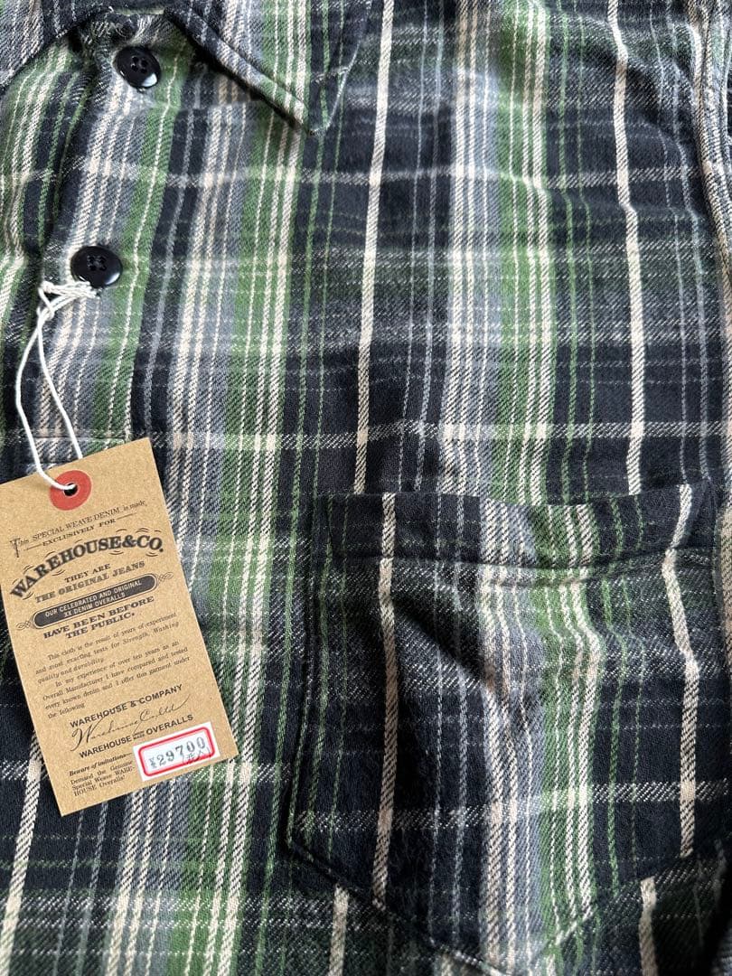 新品！WAREHOUSE ウェアハウス 3063 WPA ネルシャツ 30周年 - メルカリ