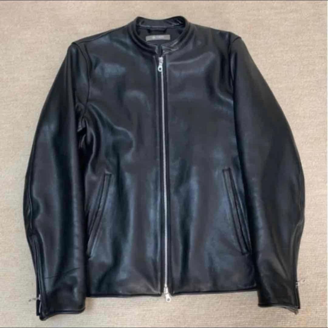 ナノユニバース/レザージャケット/シングルライダース/ブラック/L ロンハーマン