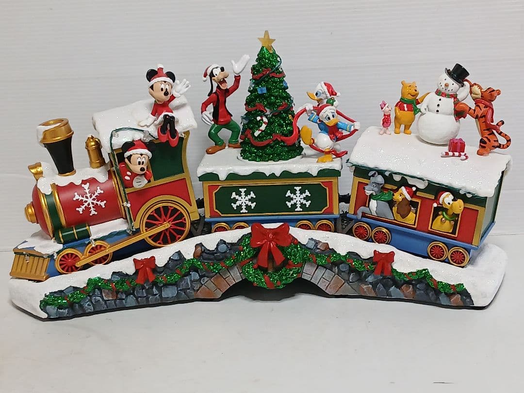ディズニー　クリスマストレイン　サウンド付き、クリスマス飾り　照明LED
