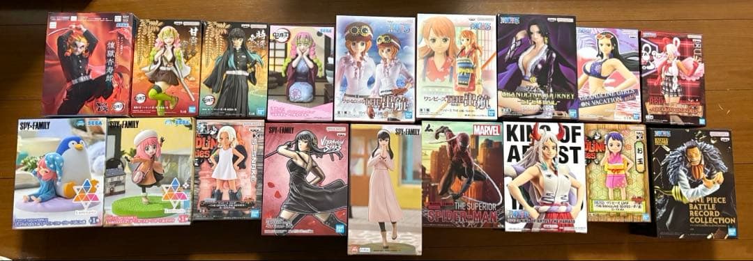 プライズフィギュア　18点セット　鬼滅の刃・ワンピース他　未開封