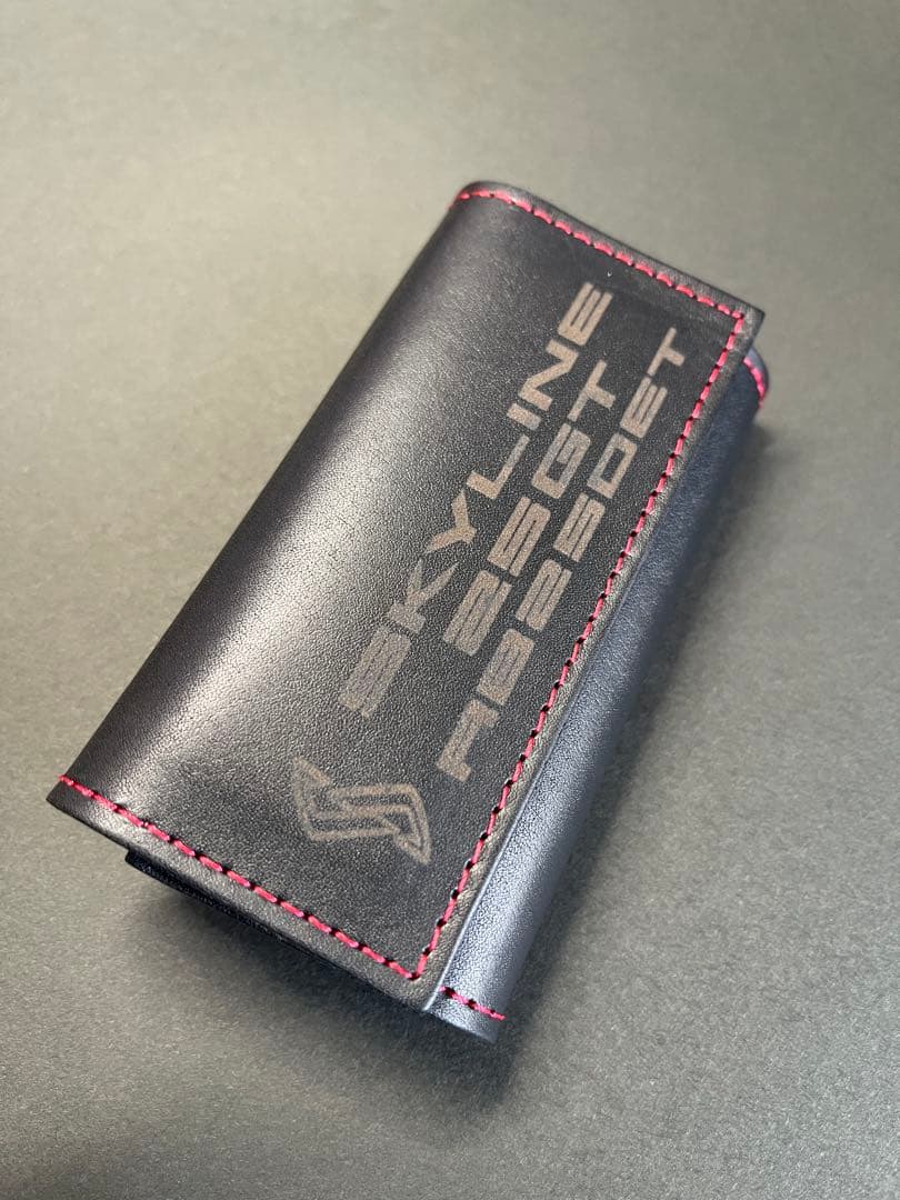 日産スカイラインR34国産本革キーケース