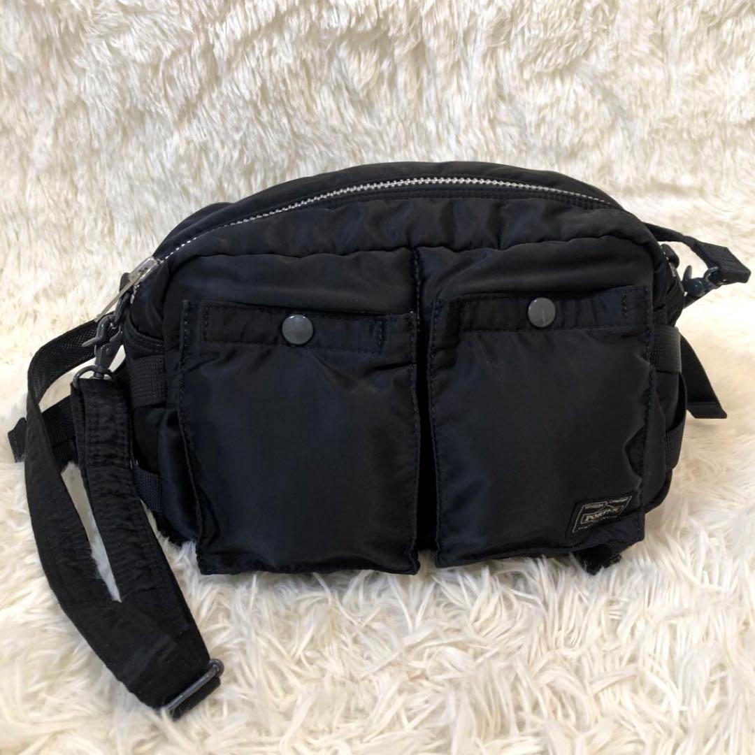 未使用級✨ポーター ウエストバッグ　ショルダーバッグ ブラック　メンズ