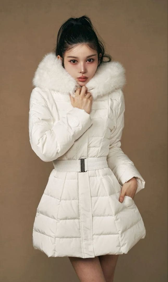 Darichダーリッチ レディミディダウンコート ホワイト白 Mサイズ 2024