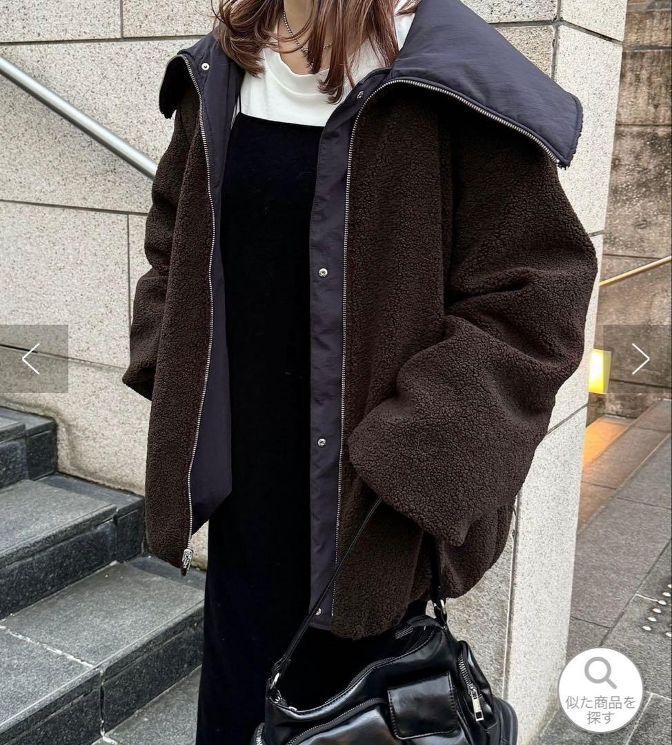 31日まで限定値下げ！小顔見え◎ビッグカラーリバーシブルアウター≪WEB限定≫