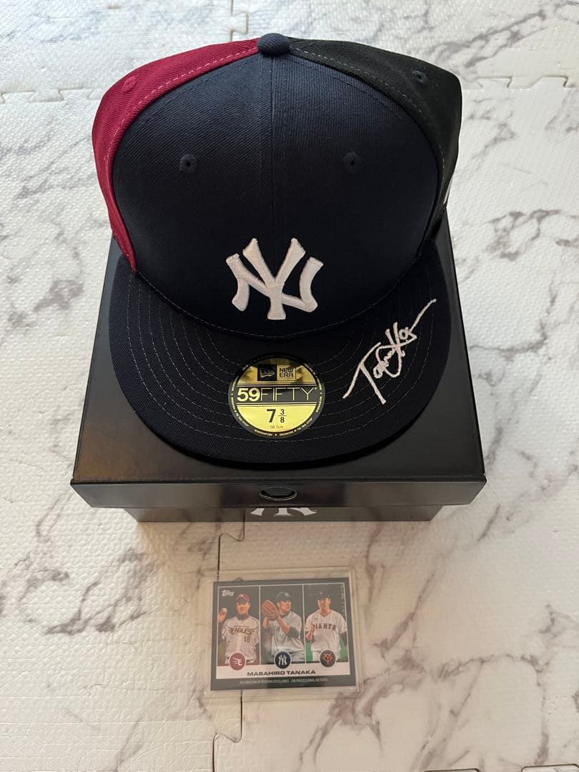 200個限定New Era 田中将大200勝記念 トレカ付き 7 3/8 - メルカリ