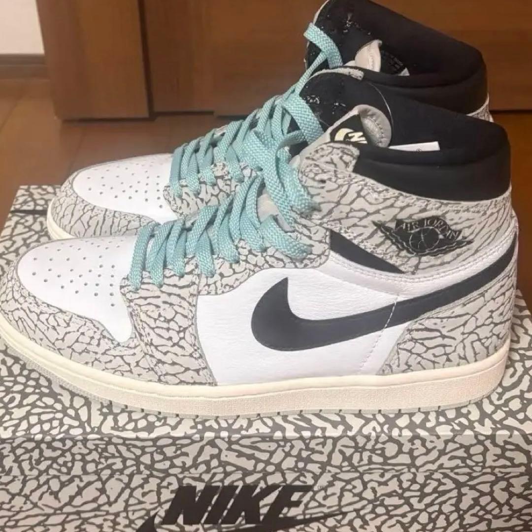 未使用 Nike Air Jordan1 High ホワイトセメント 28cm