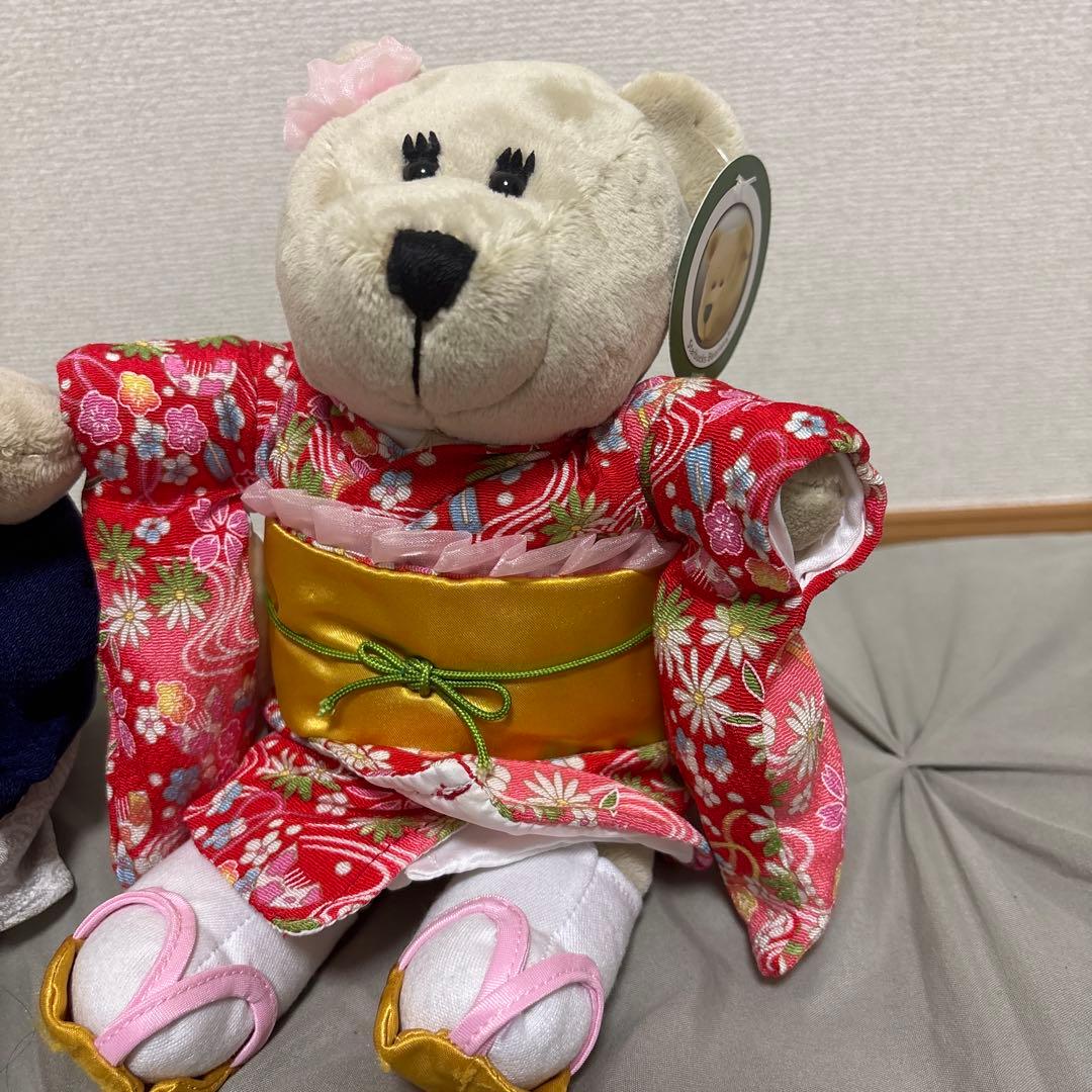 最終値引き スタバ 日本 ペア着物 ベアリスタボーイ、ベアリスタガール