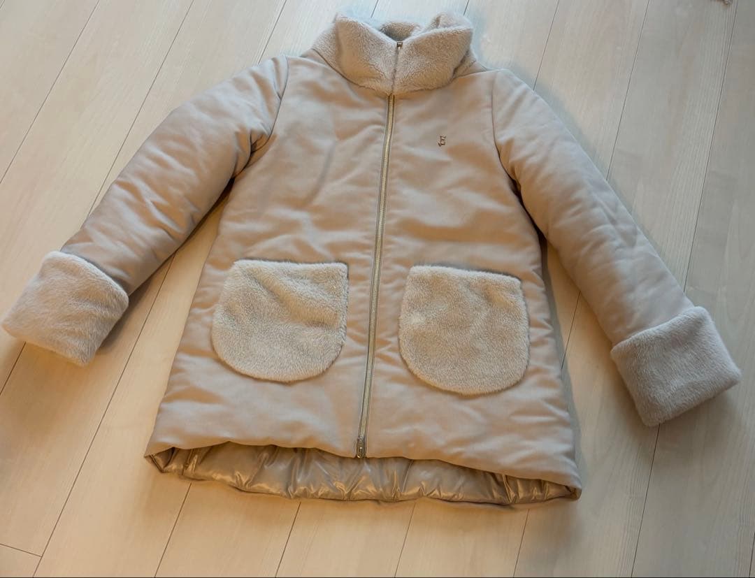 【美品】HERNO ヘルノ　エコファー　中綿　ショート　コート　ジャケット